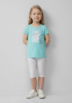Print T-shirt - helles türkis