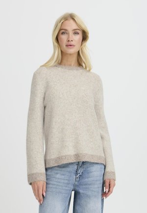 BMMMINNA STRIPED - Pulóver - walnut mix