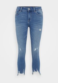 ONLHUSH MID WAIST - Aptempti džinsai - light blue denim