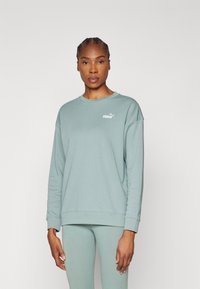 Puma - SMALL LOGO RELAXED CREW - Sweatshirt - green moon Thumbnail Image 1