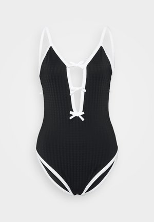 Sea BRIELLA BOW V NECK ONE PIECE - Maillot de bain - black