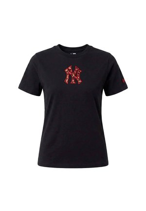 New Era, WMNS MLB INFILL TEE NEYYAN - T-shirt imprimé - black