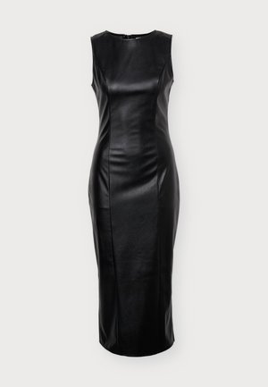 VILA, VIANNU O NECK DRESS - Robe droite - black beauty
