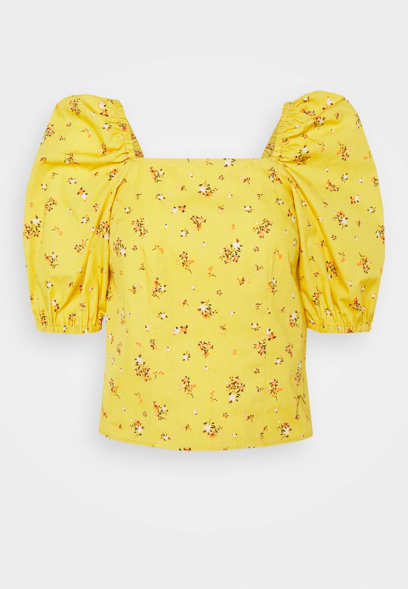 Object Petite T-shirt print lichtgeel