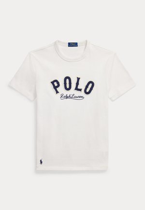 Polo Ralph Lauren, CUSTOM SLIM FIT WESTERN-LOGO T-SHIRT - Printtipaita - deckwash white