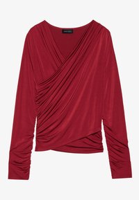 Top s dlhým rukávom - red