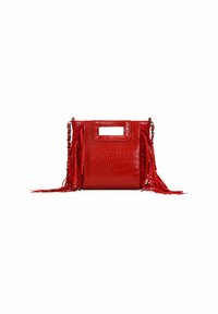 CON FLECOS - Bolso de mano - rojo
