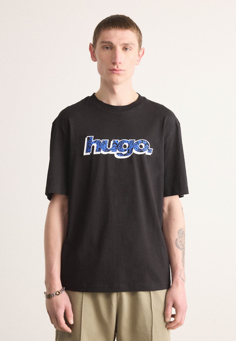 HUGO - NUGIBOL - T-shirt con stampa - black, Ingrandire
