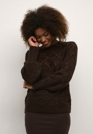 Kaffe KAJOANNA  - Strickpullover - java