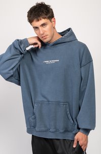 Kaotiko WASHED I'M PARANOID UNISEX - Džemperis ar kapuci - blue