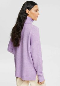 Esprit ROLLKRAGEN IN MOULINÉ - Jumper - lilac