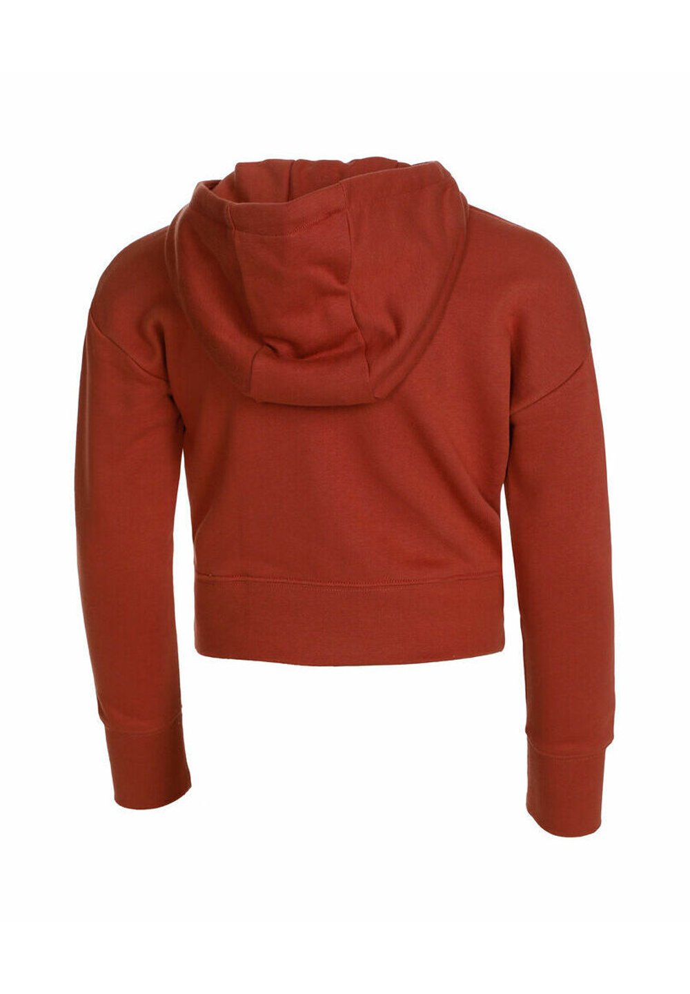 orange nike crop hoodie