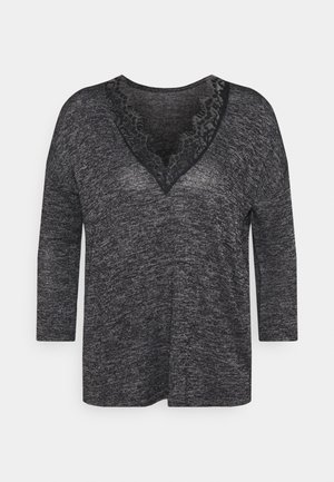 Pullover - mottled dark grey