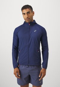 ASICS ROAD PACKABLE JACKET - Veste coupe-vent - blue expanse