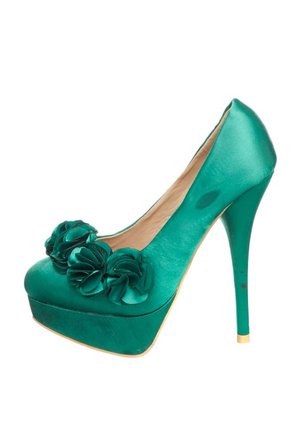 Zapatos altos - verde