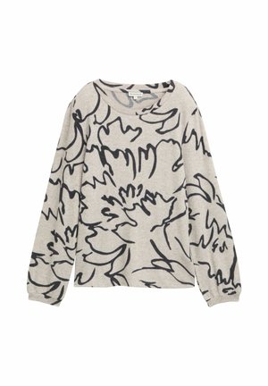 LANGARM MIT MUSTER - Jersey de punto - flower print on melange