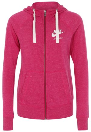 Sweater met rits - pink