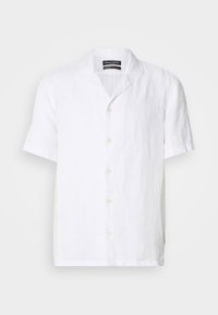 CAMP COLLAR SHORT SLEEVES SLITS AT SIDE SEAMS - Chemise - white