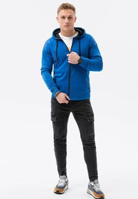 Ombre Felpa con zip - blue