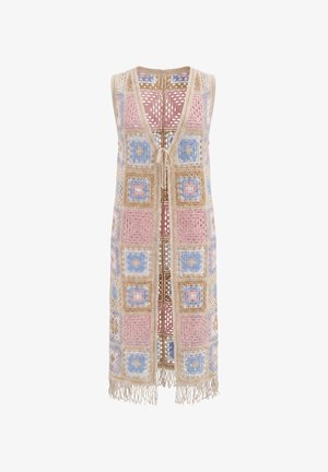 IZIA, IZIA VEST - Strickjacke - pink multicolor