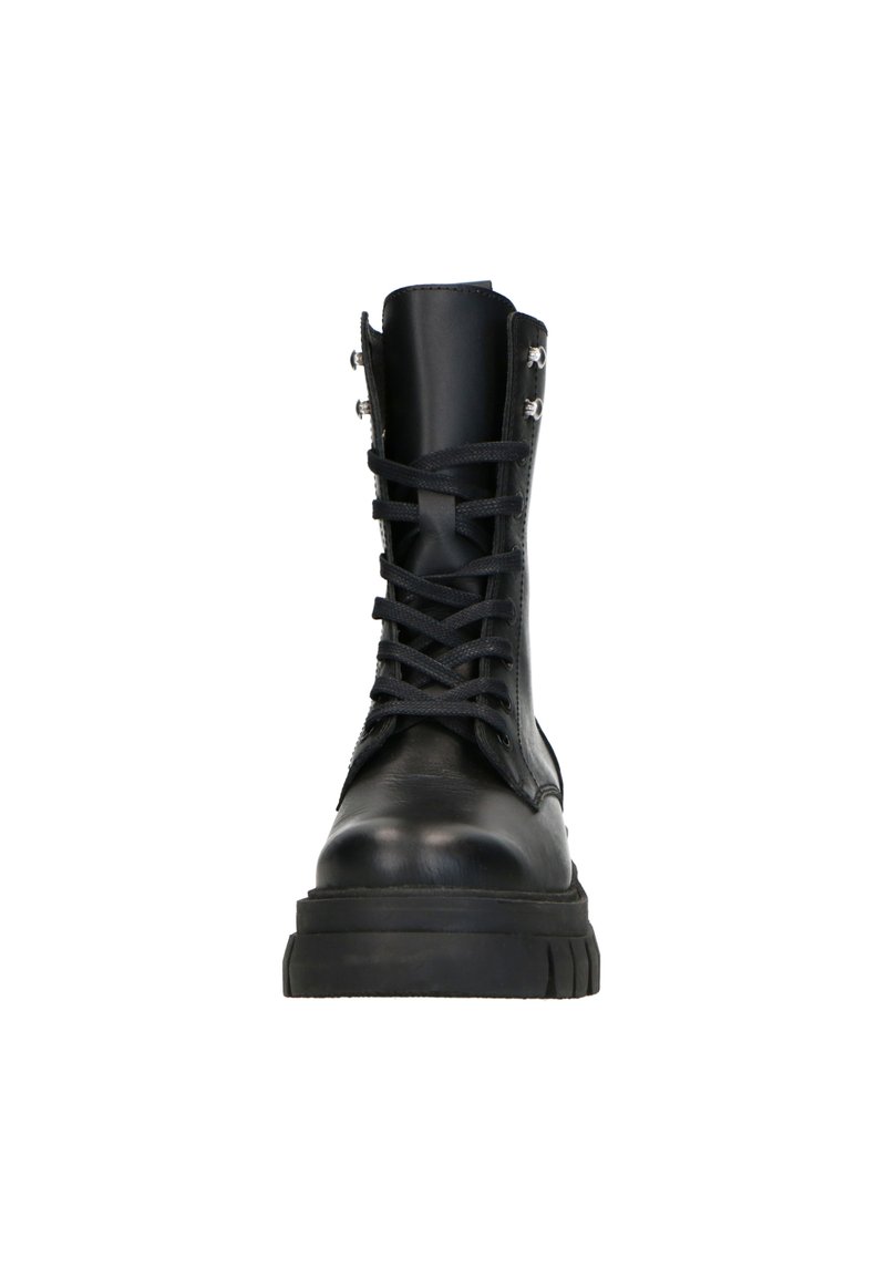 Damen Ankle Boots | Manfield CHUNKY SOHLE Schnürstiefelette schwarz - VV19093 Damen Ankle Boots | Manfield CHUNKY SOHLE Schnürstiefelette schwarz - VV19093