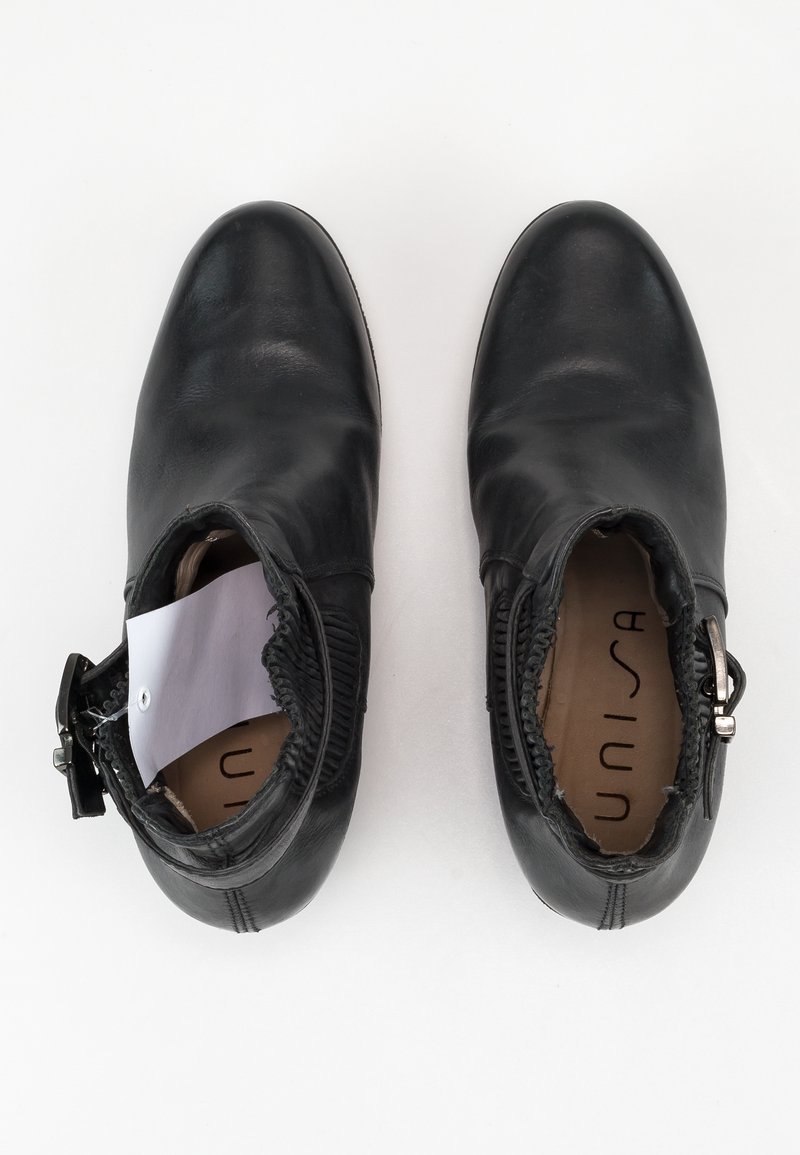 Unisa Enkellaarsjes met sleehak black/zwart (Pre-owned