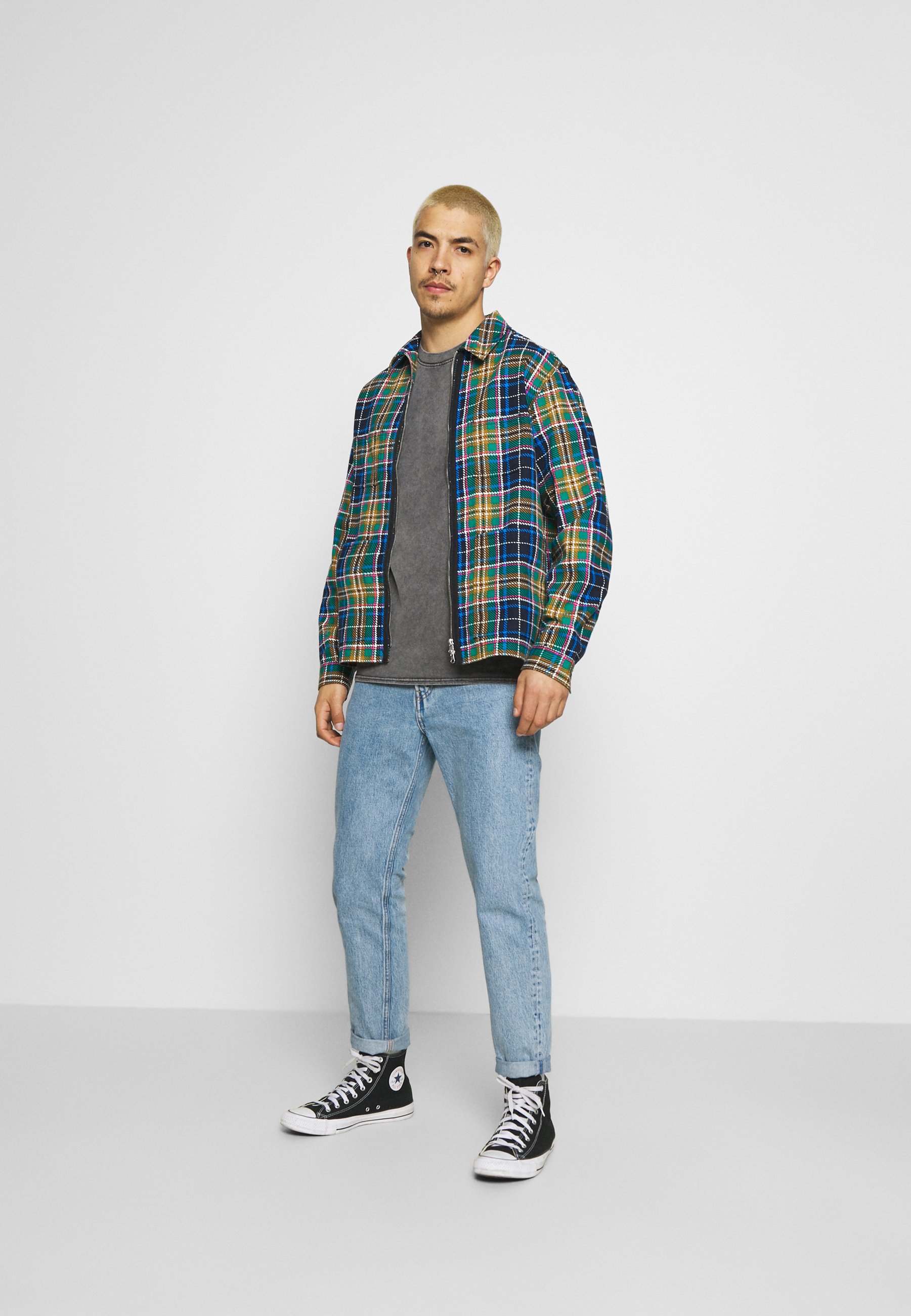 ALL OVER UTILITY ZIP FRONT SHIRT UNISEX - Veste légère - tartan ALL OVER UTILITY ZIP FRONT SHIRT UNISEX - Veste légère - tartan