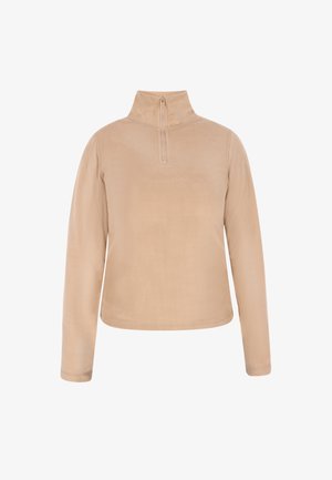 CO-BRANDED WITH FLYWEIGHT - Polárpulóver - beige