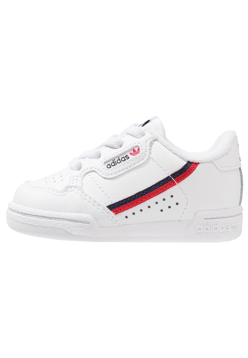 adidas Originals CONTINENTAL 80 UNISEX - Zapatos bebé - white/scarlet/collegiate -