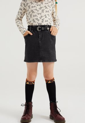 WE Fashion, Jupe en jean - dark grey