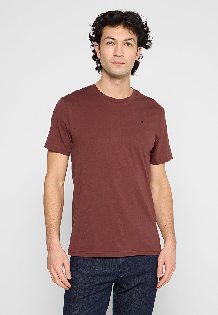 J.LINDEBERG T-shirt basic donkerbruin J.LINDEBERG T-shirt basic donkerbruin