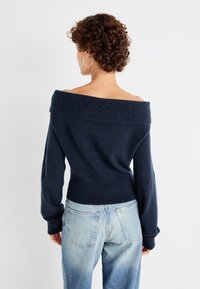 Weekday LOLO OFF SHOULDER  - Pulover - navy