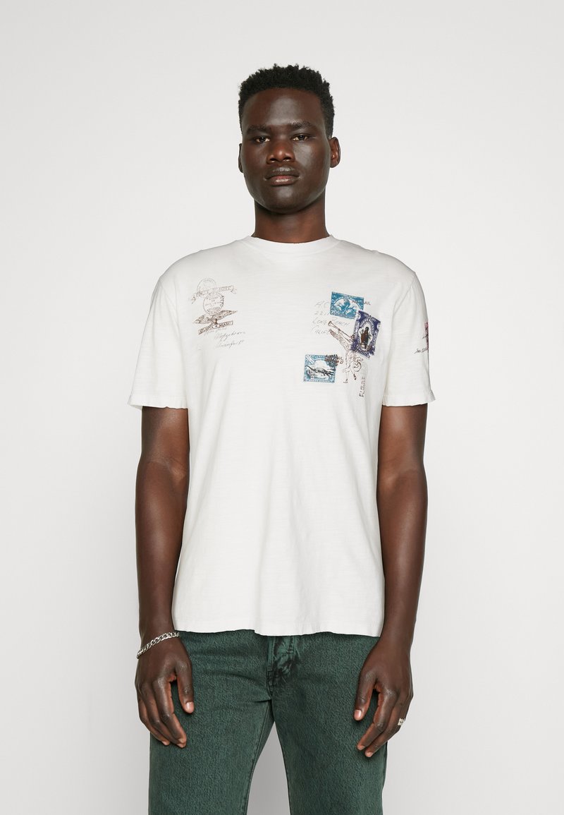 Replay T-shirt per uomo Logo M, offwhite | OTTO'S
