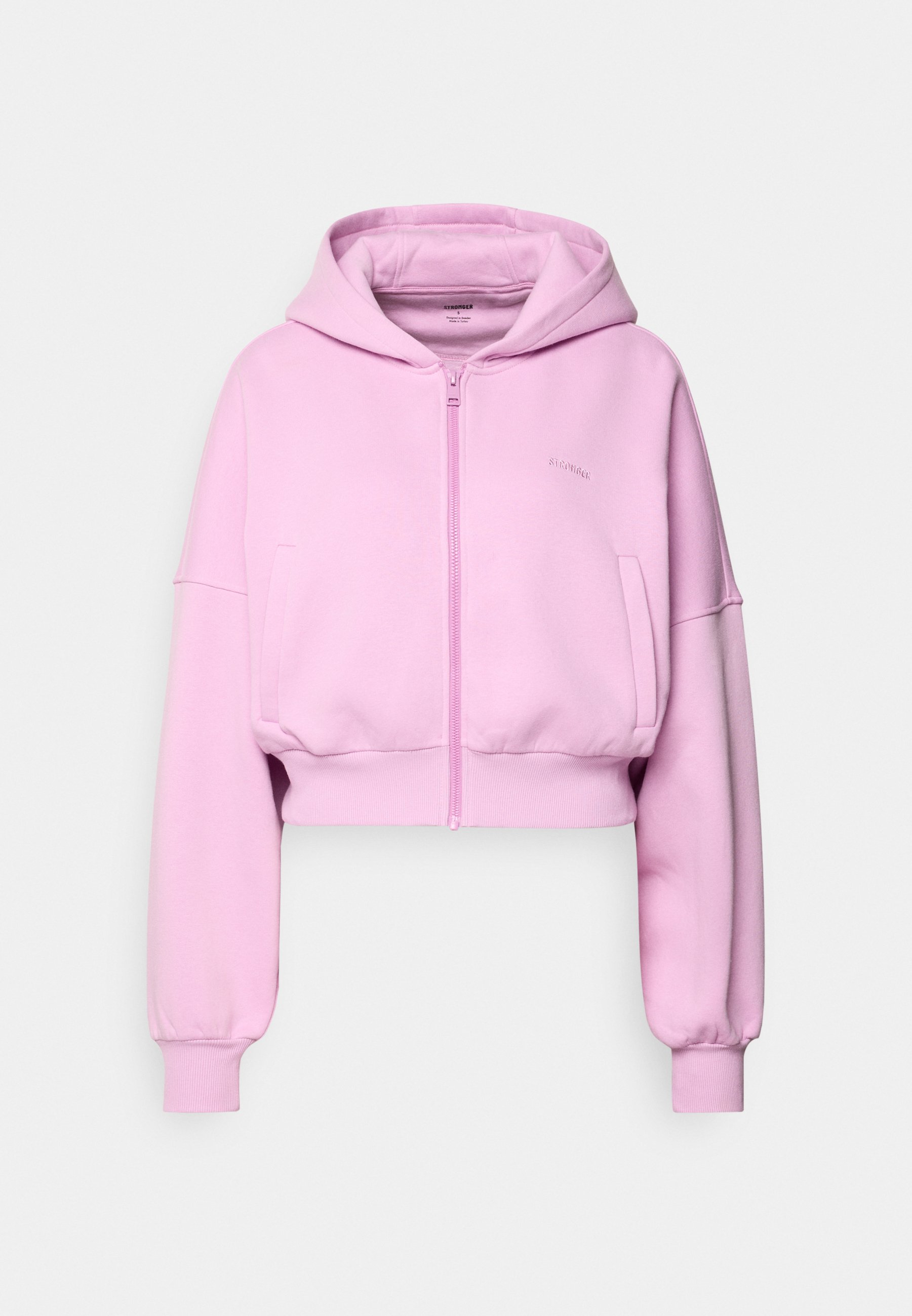 Stronger RELAXED CROPPED FULL ZIP HOODIE - Zip-up sweatshirt