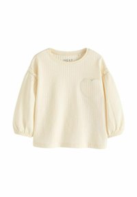 Next LONG SLEEVE TEXTURED - Bluză - cream
