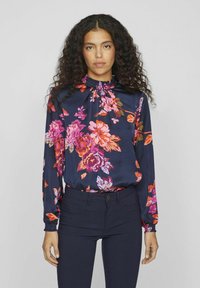 VILA MIT LANGEN ÄRMELN - Camicetta - navy blazer