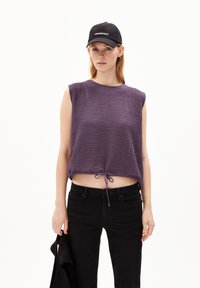 ARMEDANGELS NERAA CRINKLE - Top - blue ash