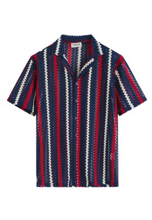 FRILIVIN CHEMISE À MANCHES COURTES - Chemise - bleu marine