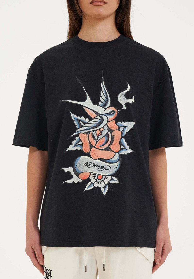 Ed Hardy HUMMER BIRD - T-shirts print - black