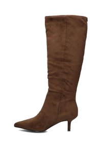 Niet geselecteerd, dark brown suede