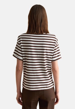 Les Copains, REGULAR FIT T-SHIRT. - T-shirt imprimé - beige brown