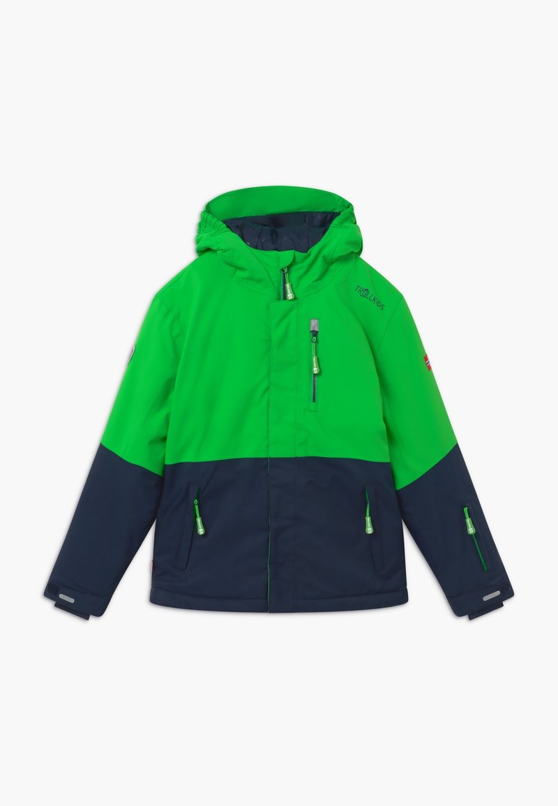 TROLLKIDS HALLINGDAL - Skijacke - bright green/navy