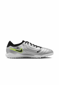 Nike Performance TIEMPO LEGEND 10 PRO TF - Botines de fútbol para césped - metallic silver volt black