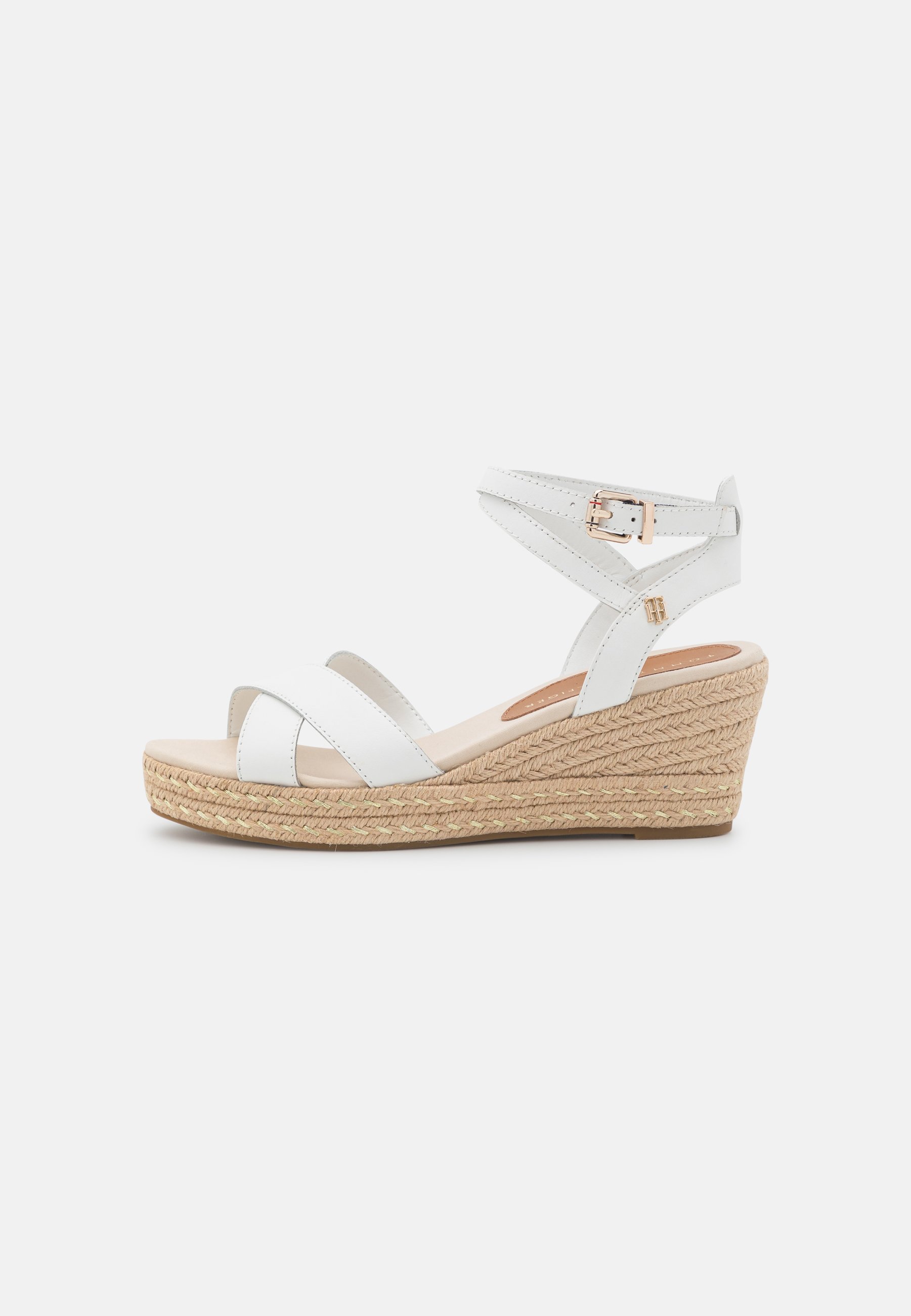 white low platform sandals