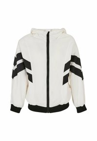 Urban Classics - CRINKLE BATWING - Vasaras jaka - white black Miniatūras attēls 1