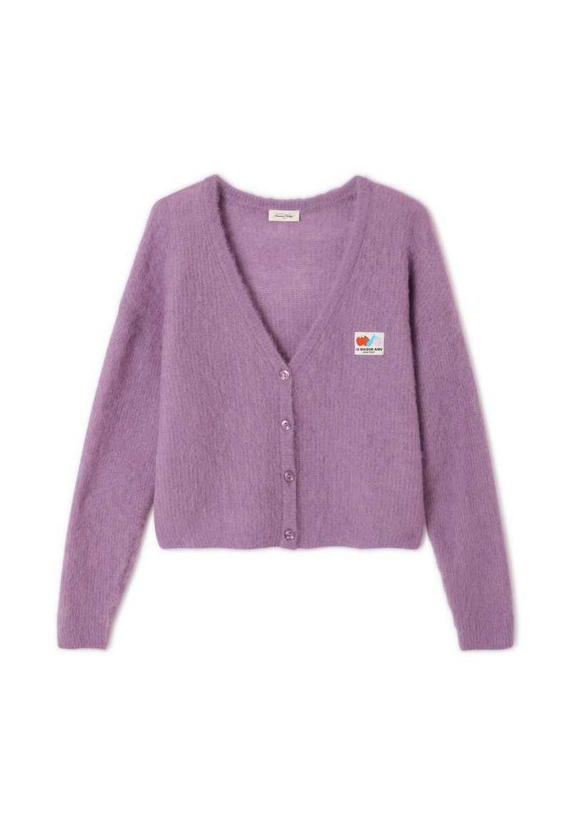 Cardigan IZ Byer Fille Violet Manches Courtes Volants Taille L (14 Ans)