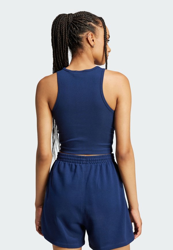 ESSENTIALS RIBBED - Top - night indigo4