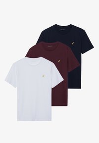Unselected, white/bordeaux/dark blue