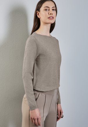 BASIC - Striktrøje - beige