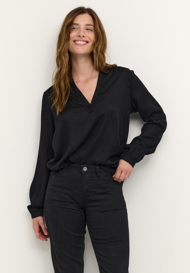 KAFFE KAmiranda Blouse-Deep Black